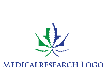 negative spacing of CBD leaf in aid medical logo