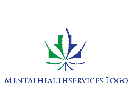 negative spacing of CBD leaf in aid medical logo