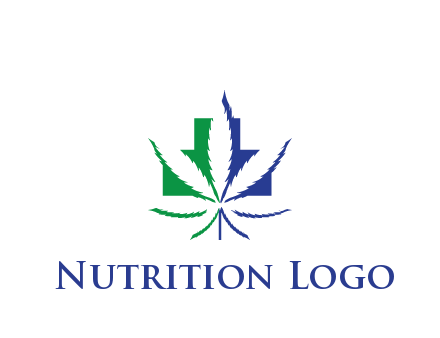 negative spacing of CBD leaf in aid medical logo