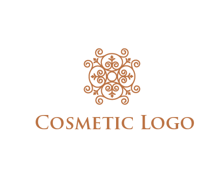 line art ornamental beauty logo