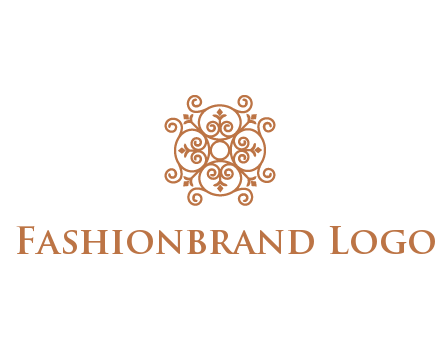 line art ornamental beauty logo