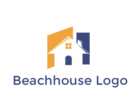 negative spacing of house construction logo