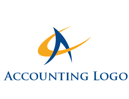 letter C and Letter A intertwining accounting logo