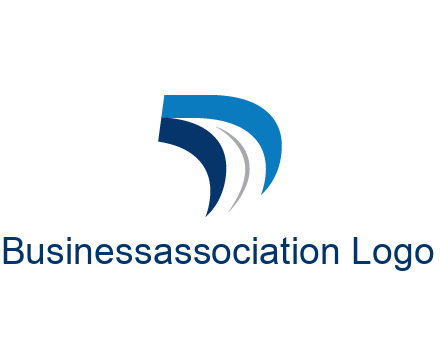 abstract letter D logistics logo