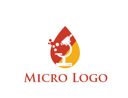 microscope in drop health logo