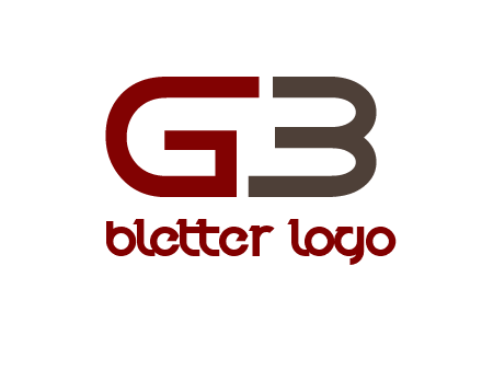 abstract letter GB together