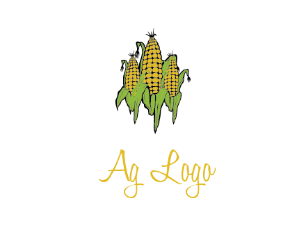 corn on cobs agriculture graphic