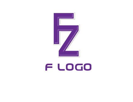 letter F joined with letter Z