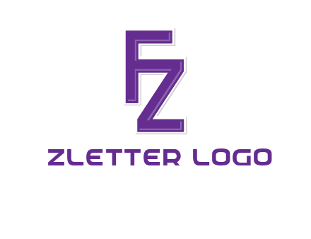 letter F joined with letter Z