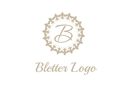 elegant letter b logo