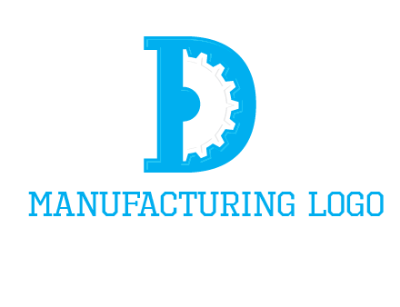 gear inside the letter d logo