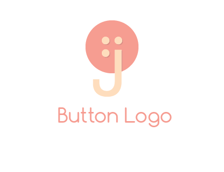 letter j placed in front of a button logo