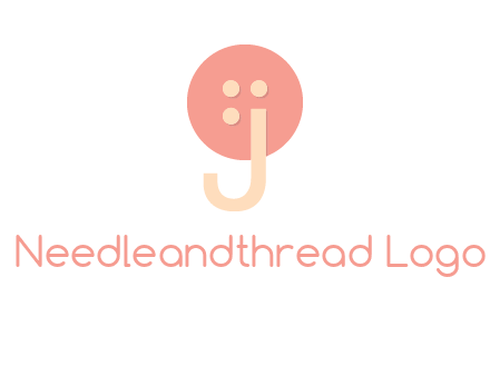 letter j placed in front of a button logo