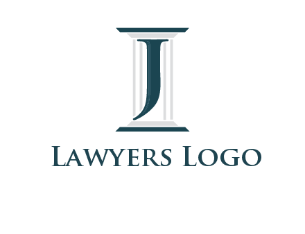 letter j inside court column logo