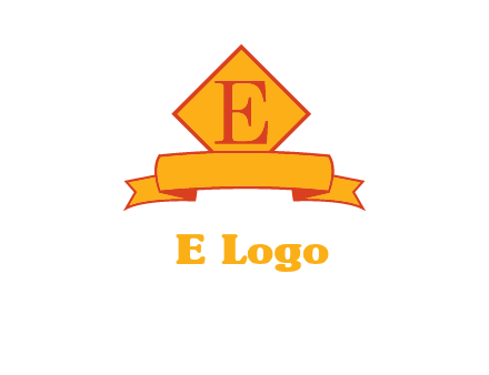 letter e inside the emblem logo