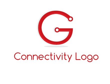 technology cables forming letter g logo