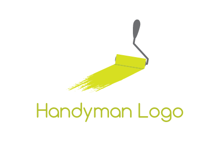 roller paint brush logo