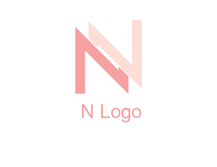 letter n overlap initial