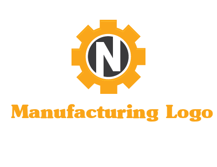 letter n in center of a gear logo