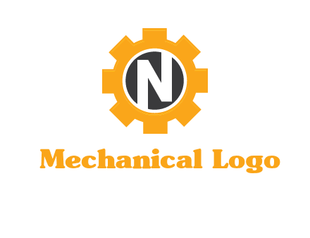 letter n in center of a gear logo