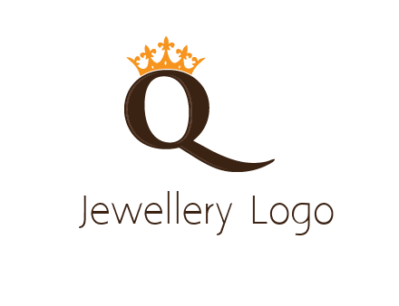 crown on letter q logo