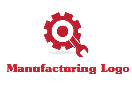 gear and wrench forming letter q logo