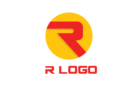 letter r inside circle logo