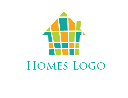 mosaic house icon