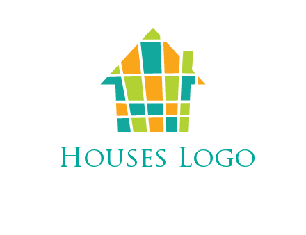 mosaic house icon