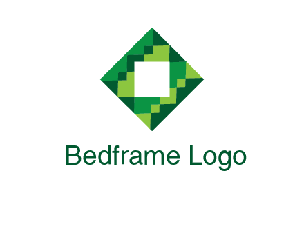 square in pixel pattern tile logo