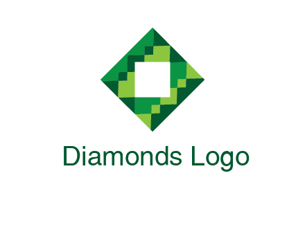 square in pixel pattern tile logo