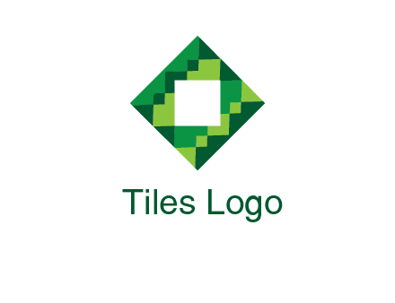 square in pixel pattern tile logo