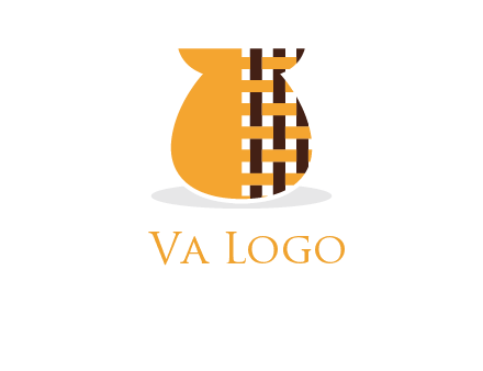 vase with pattern bag logo