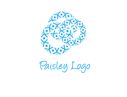 Motif pattern in circles mandala logo