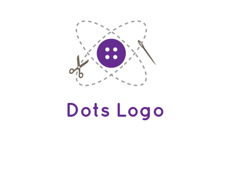 button and stitch line logo