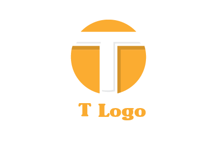 letter t inside the circle logo