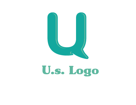 Letter u with chat bubble logo