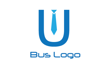 tie in the letter u logo