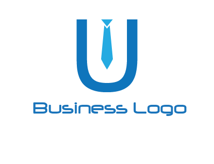 tie in the letter u logo