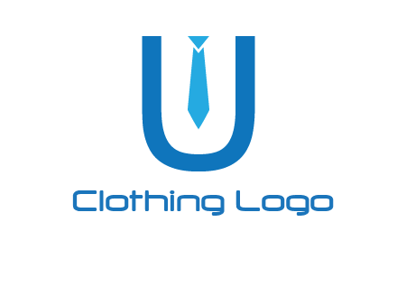 tie in the letter u logo