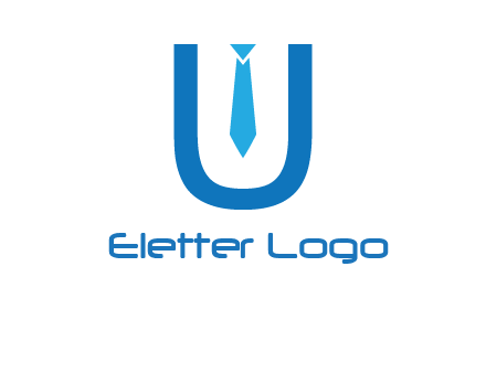 tie in the letter u logo