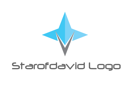 letter v star logo