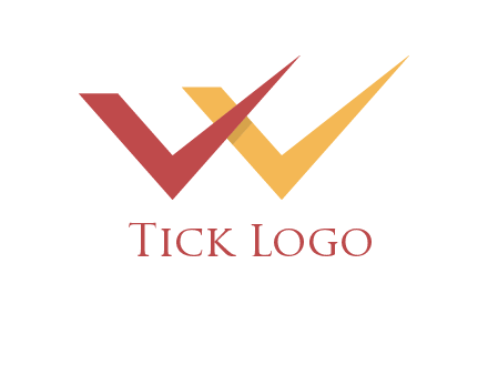 letter w tick logo