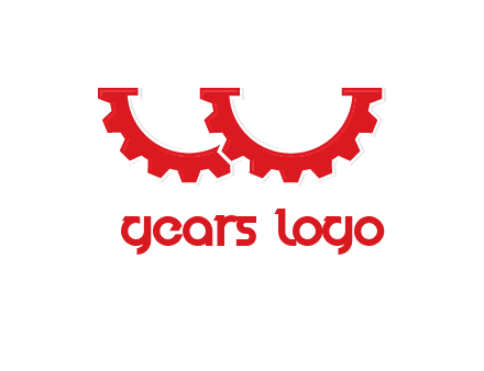 letter w gears logo