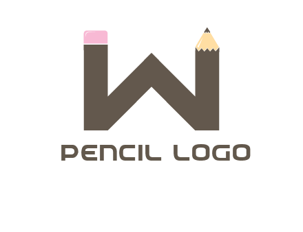 letter W pencil logo