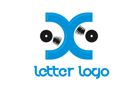 Letter X and music disc logo