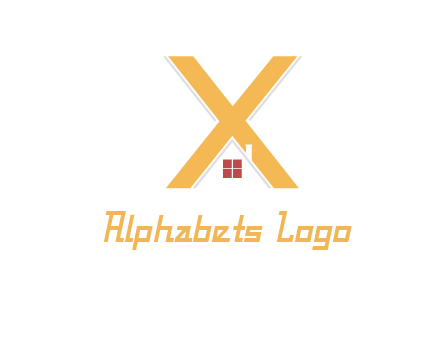 letter x house logo