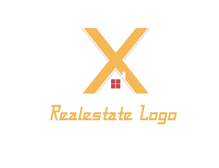 letter x house logo