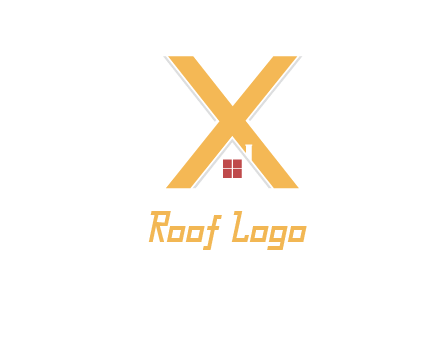 letter x house logo