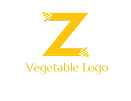 digital letter Z logo